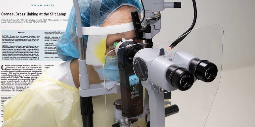 Cross-Linking an der Spaltlampe jetzt im Journal of Refractive Surgery (JRS) veröffentlicht