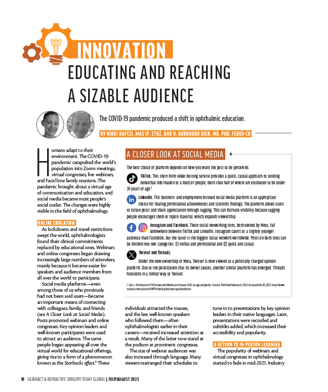 Ophthalmic Education's Virtual Shift